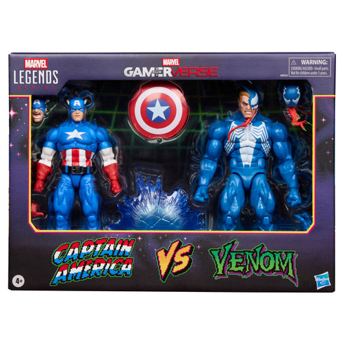 Hasbro Blister 2 figuras Capitan America & Venom Gameverse Marvel Legends Series 15cm (imagen 2 de 10)