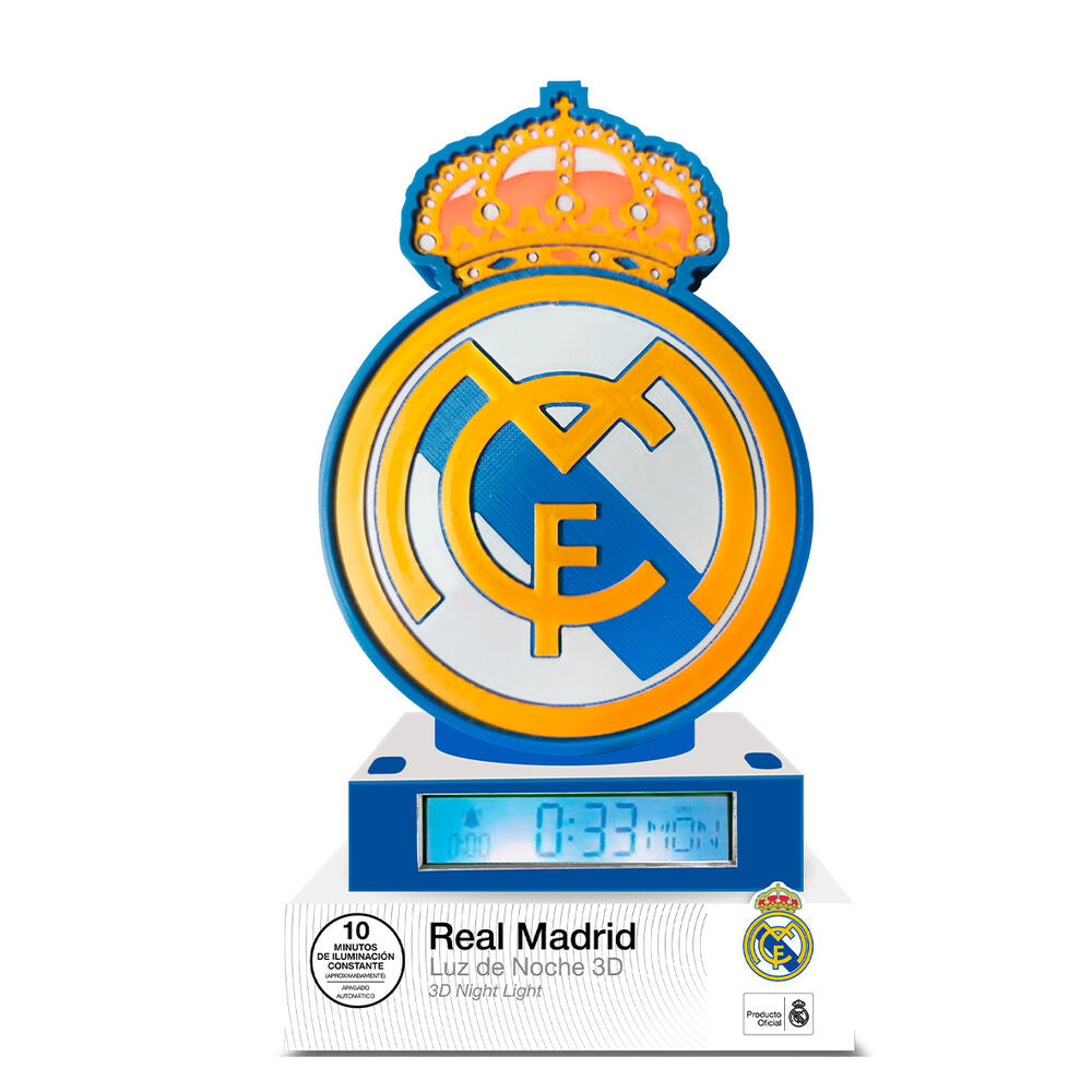 Kids Licensing Lampara Despertador 3D Real Madrid