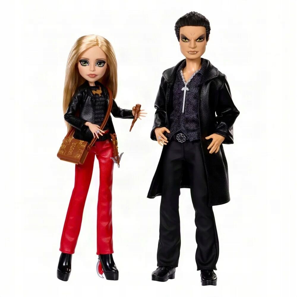 Mattel Set 2 muñecos Buffy & Angel Buffy Cazavampiros Monster High Skullector (imagen 3 de 10)