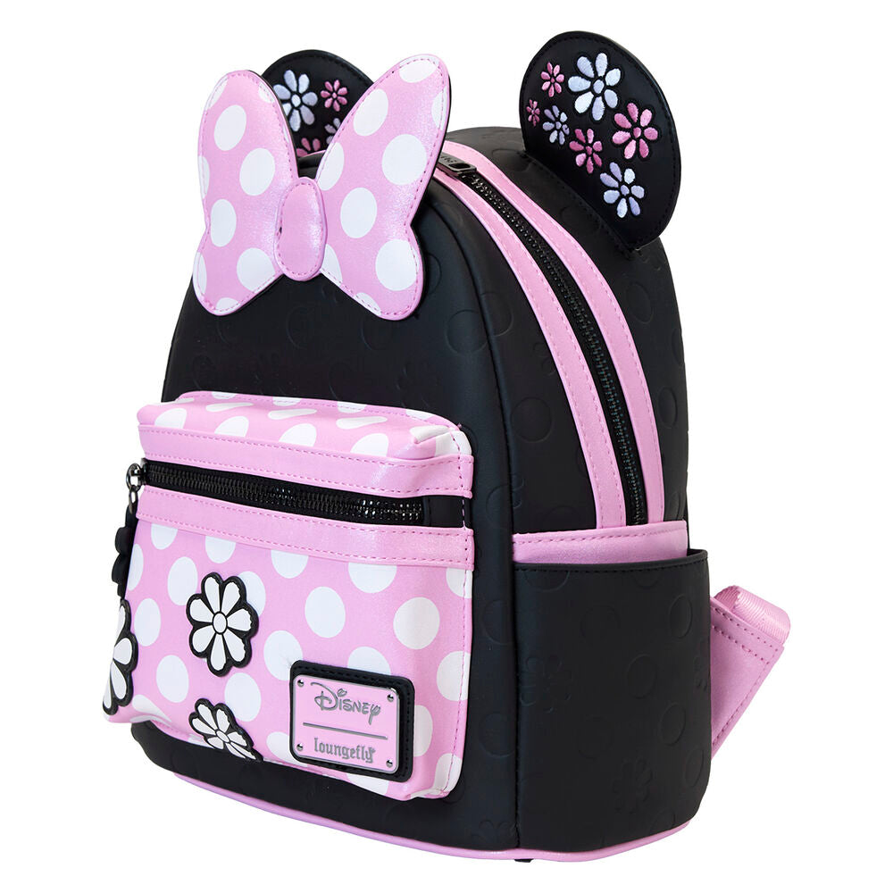 Mochila Floral Rock the Dots Minnie Disney Loungefly (imagen 7 de 8)