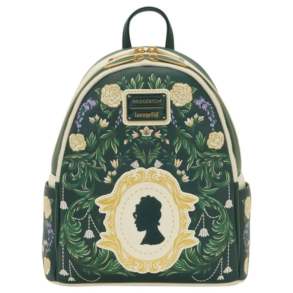 Mochila Bridgerton Silhouette Floral Netflix Loungefly 26cm