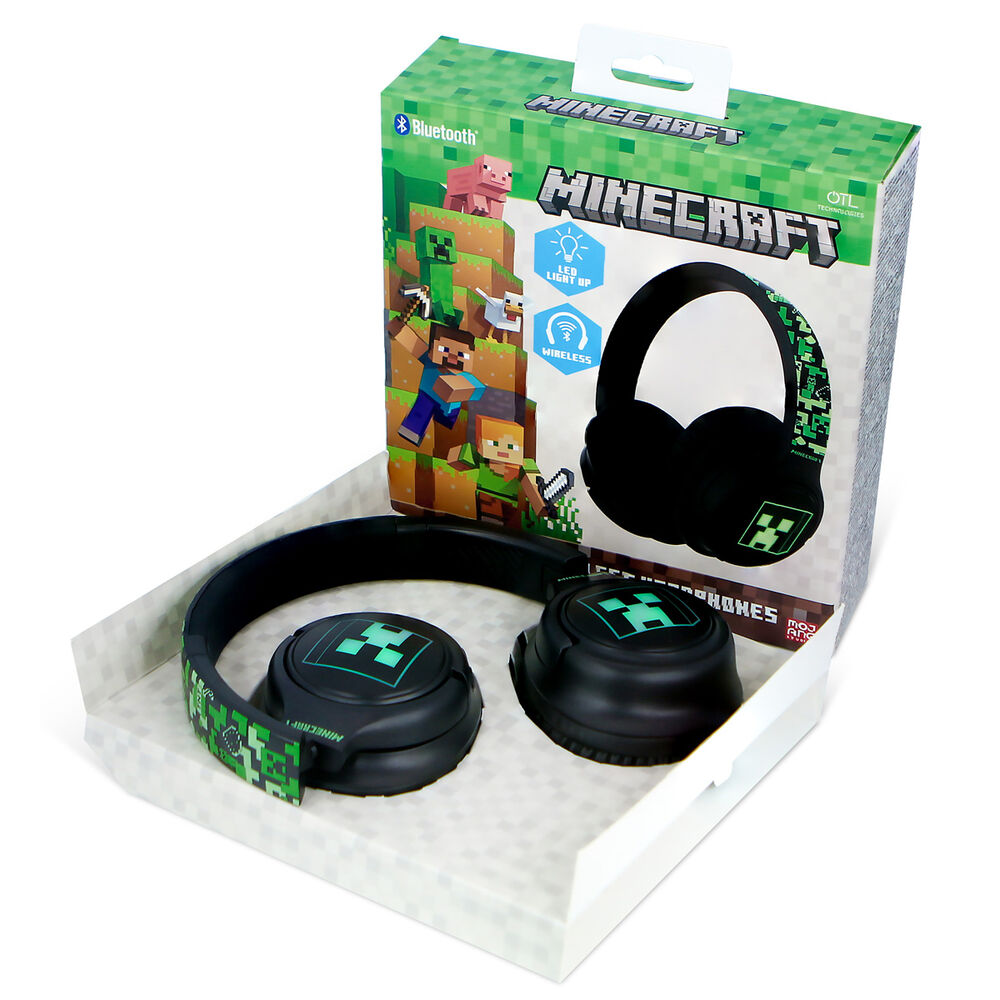 Otl Technologies Auriculares inalambricos LED Minecraft (imagen 4 de 9)