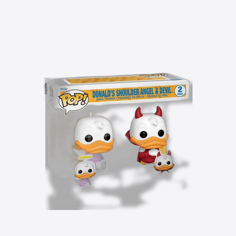 Funko Blister 2 Figuras POP Disney Donald Duck - Donald Angel & Devil Exclusive (imagen 5 de 6)