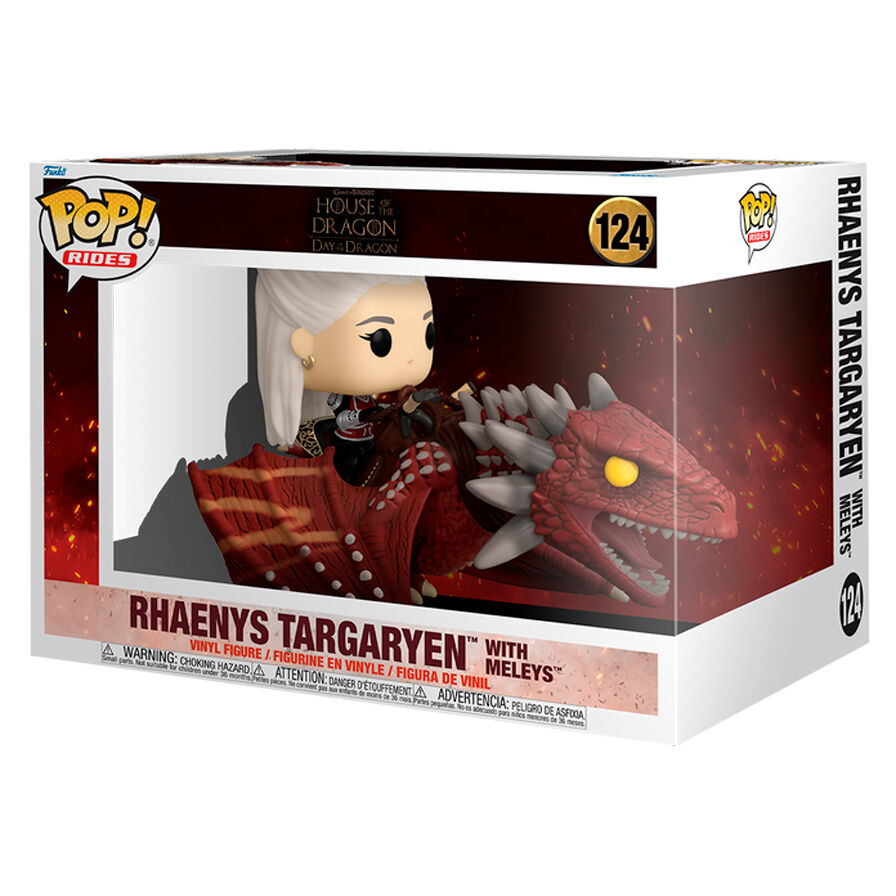 Figura POP Rides Deluxe La Casa del Dragón Rhaenys Targaryen con Meleys | Game of Thrones