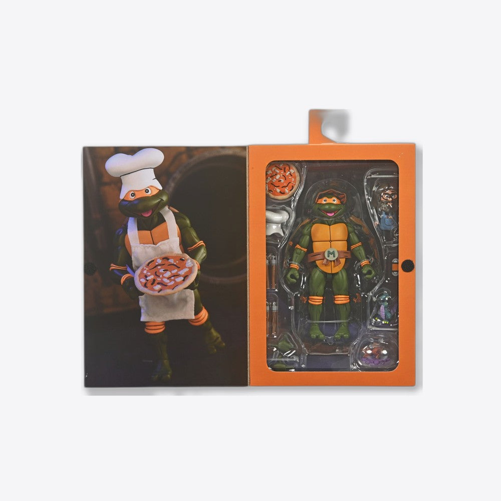 Figura neca teenage mutant ninja turtles cartoon ultimate michelangelo vhs scale action 18cm (imagen 2 de 6)