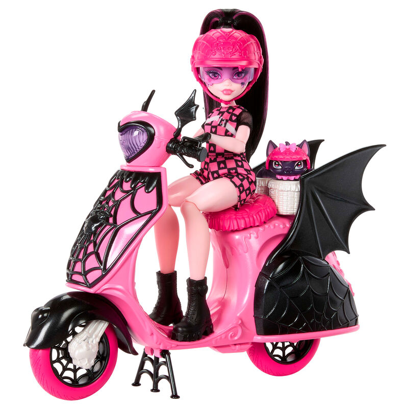Mattel Muñeca Draculaura + Scooter Monster High (imagen 2 de 7)