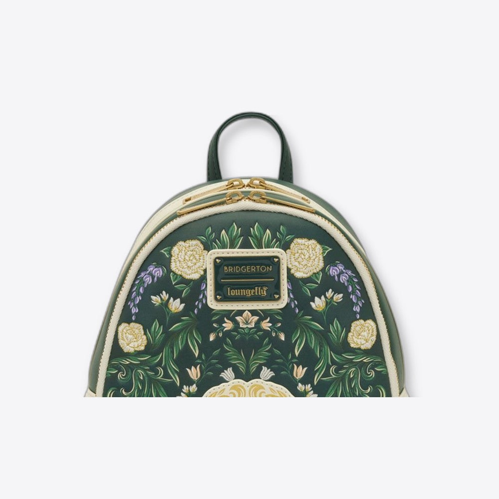 Mochila Bridgerton Silhouette Floral Netflix Loungefly 26cm (imagen 6 de 6)