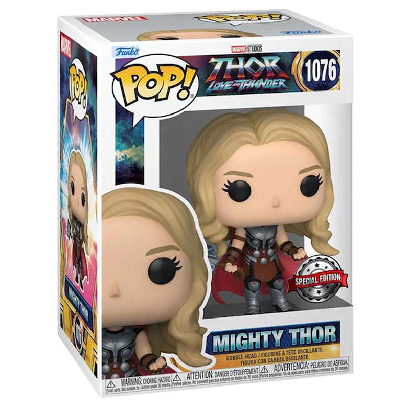 Funko Figura POP Marvel Thor Love and Thunder Mighty Thor Exclusive (imagen 2 de 3)
