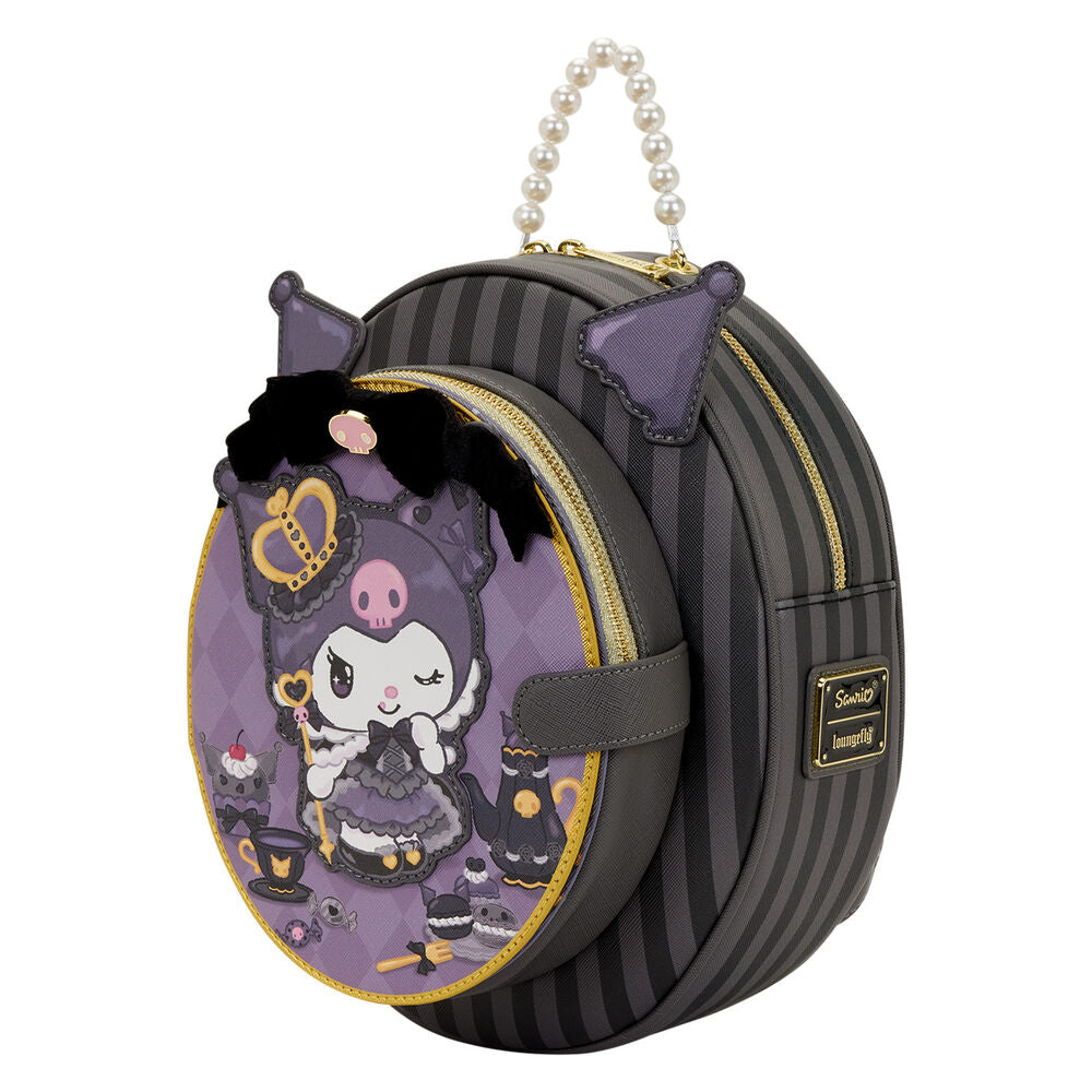 Mochila 20th Anniversary Kuromi Hello Kitty Loungefly 28cm (imagen 3 de 6)