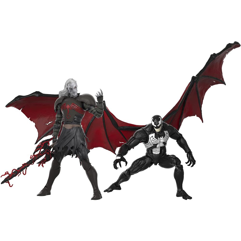 Hasbro Blister 2 figuras Marvel Knull y Venom King in Black Marvel Legends 15cm