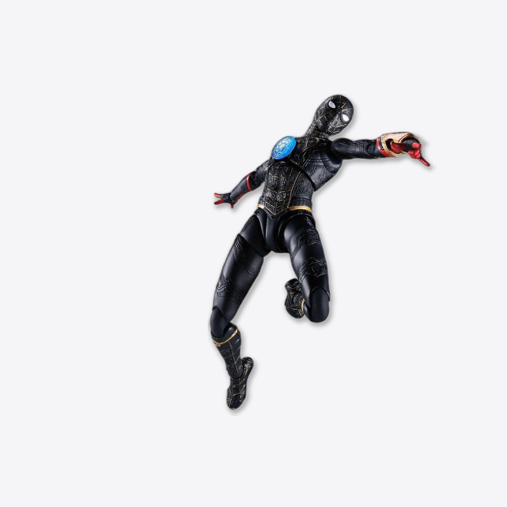 Figura tamashii nations marvel spider - man no way home spider - man traje negro & dorado sh figuarts (imagen 4 de 6)
