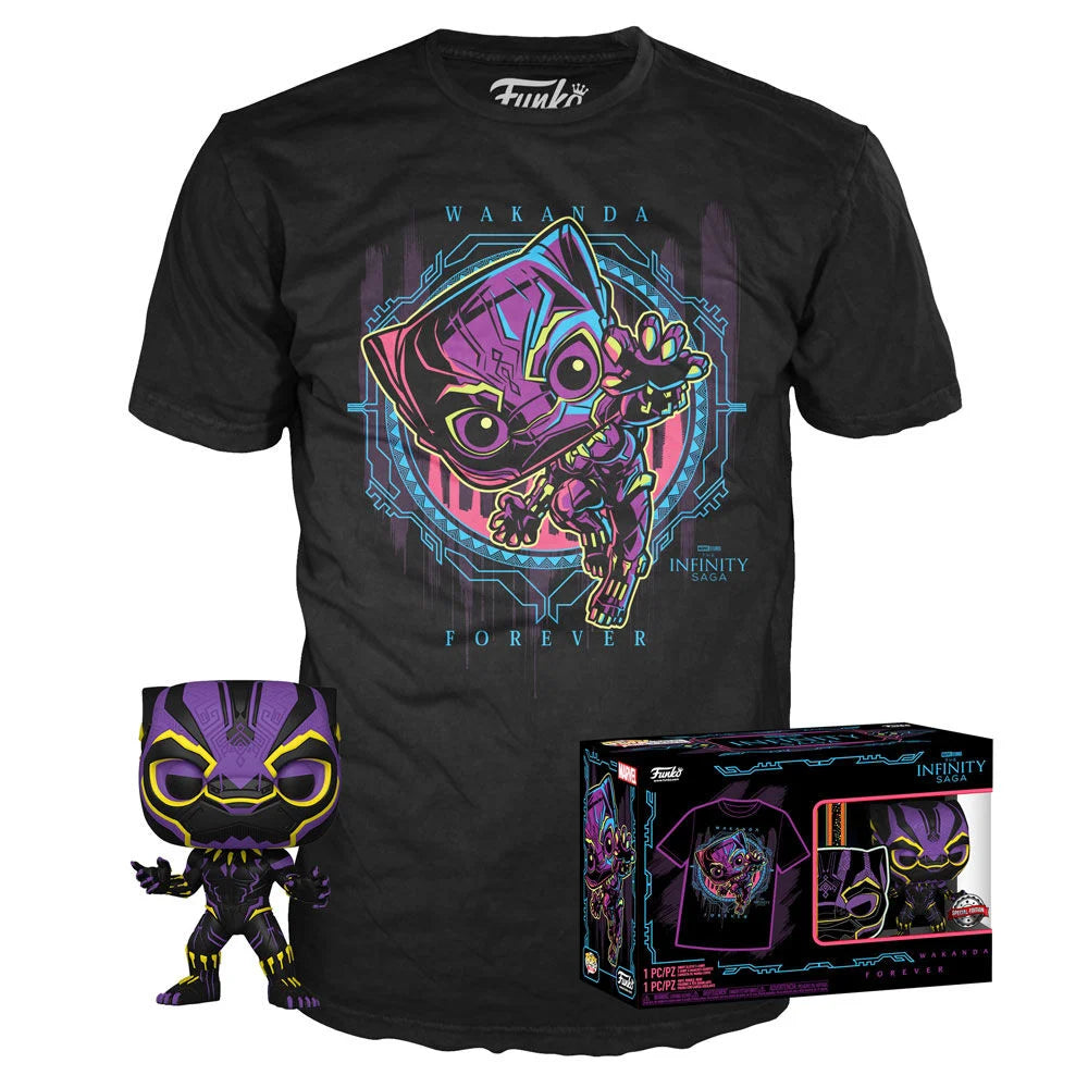 Funko Set figura POP & Tee Marvel Wakanda Forever Black Panther Exclusive