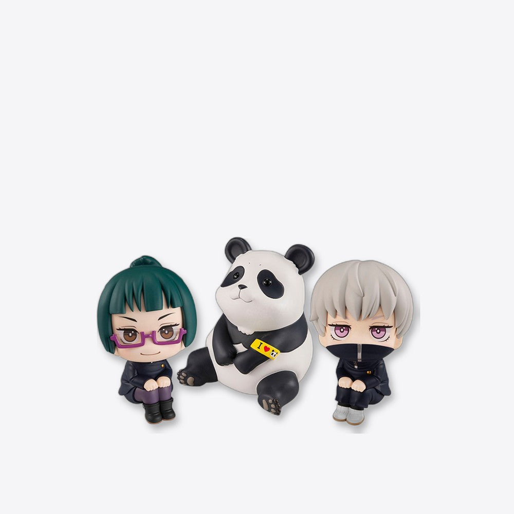 Pack 3 figuras megahouse look up jujutsu kaisen maki toge panda gift set (imagen 4 de 6)