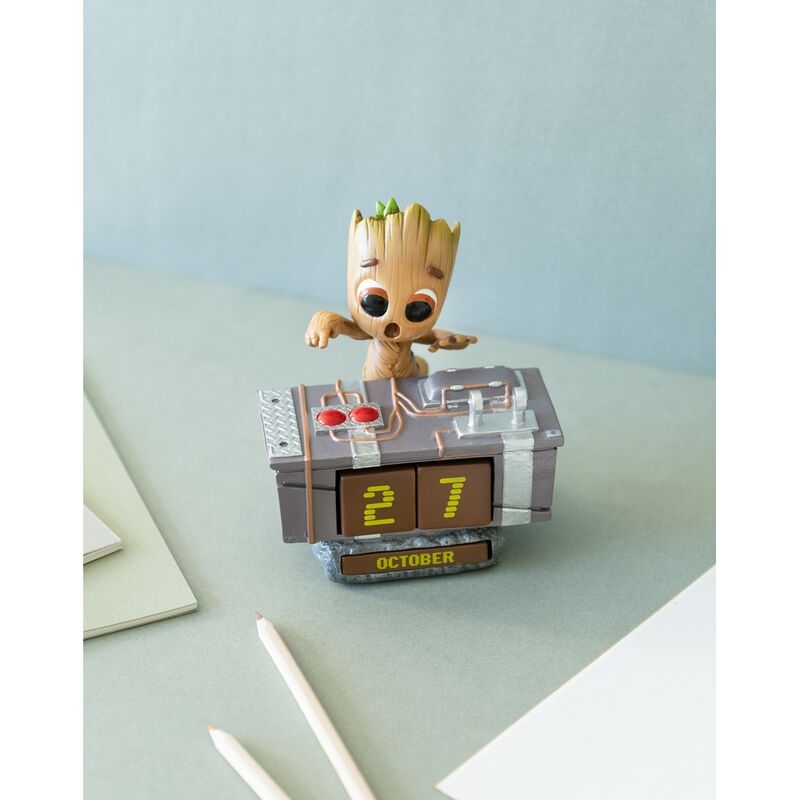 Erik Calendario Perpetuo 3D Groot Death Button Guardianes de la Galaxia Marvel (imagen 4 de 6)