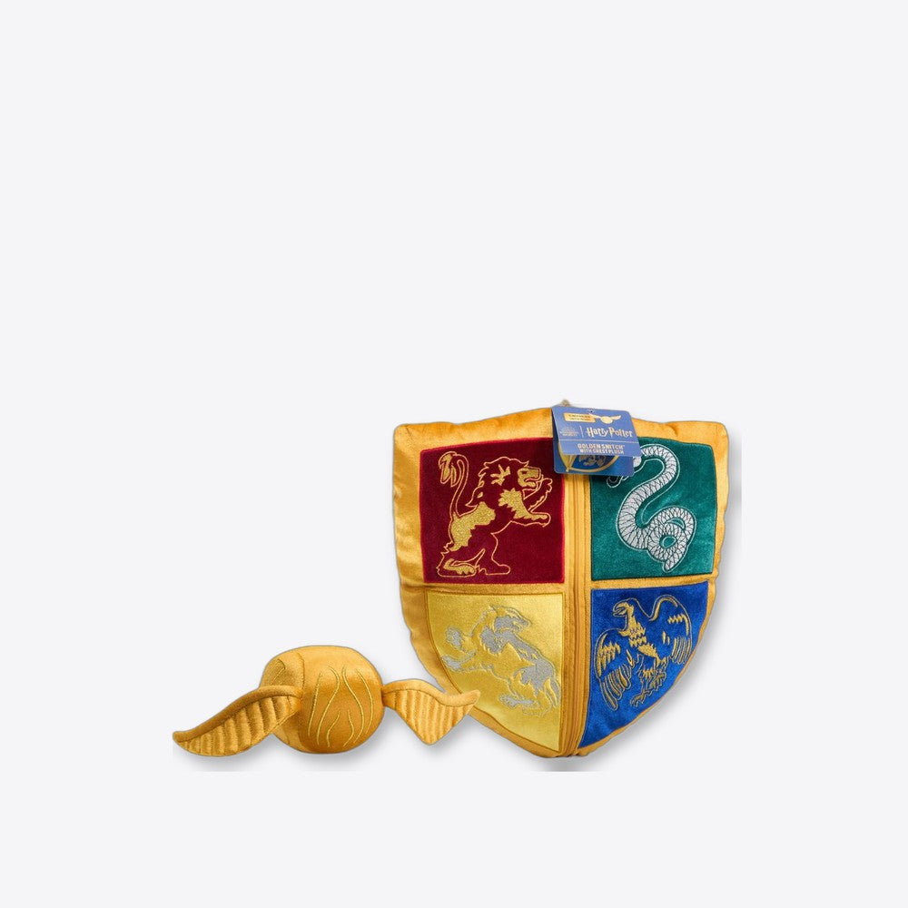 Peluche the noble collection harry potter escudo hogwarts y snitch dorada (imagen 4 de 6)
