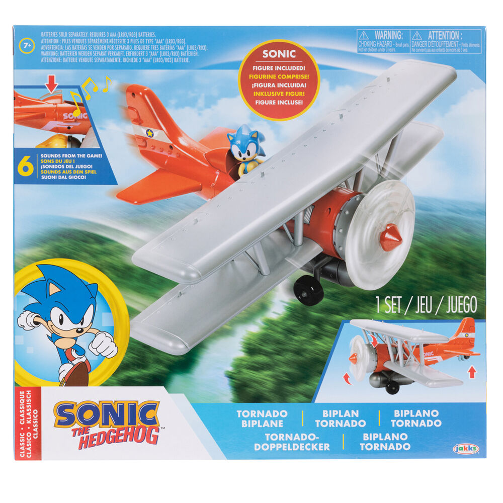 Jakks Pacific Tornado Biplane Sonic the Hedgehog (imagen 8 de 9)