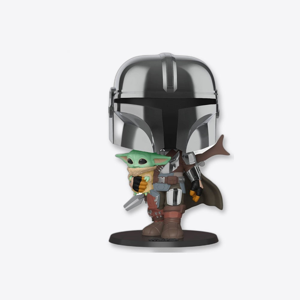 Funko Figura POP Star Wars Mandalorian with Yoda Child 25cm (imagen 3 de 6)
