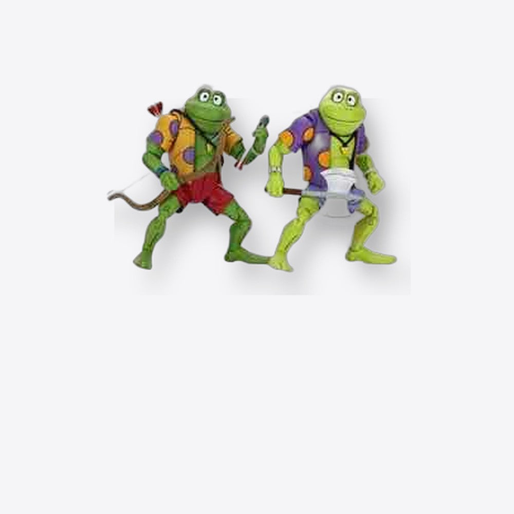 Pack 2 figuras neca ranas genghis & rasputin  scale action figure tmnt cartoon re - run (imagen 6 de 6)