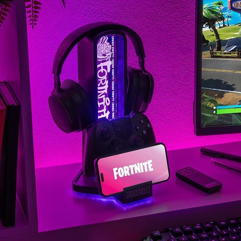 Paladone Soporte auriculares 3 en 1 Fortnite