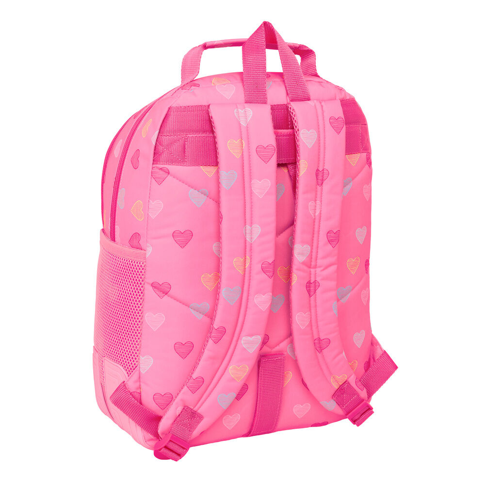 Safta Mochila Heart Benetton 42cm adaptable (imagen 2 de 6)