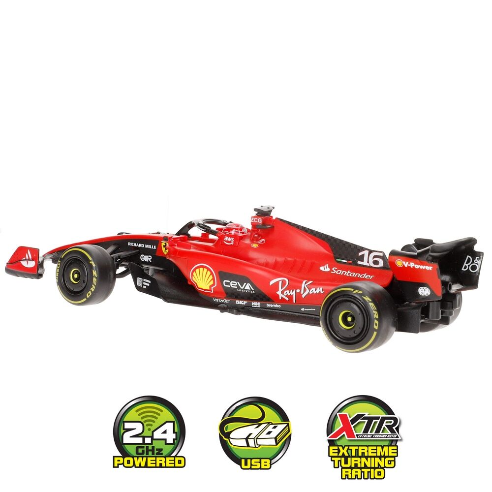 Maisto Coche Ferrari Formula 1 Charles Leclerc radio control (imagen 2 de 7)