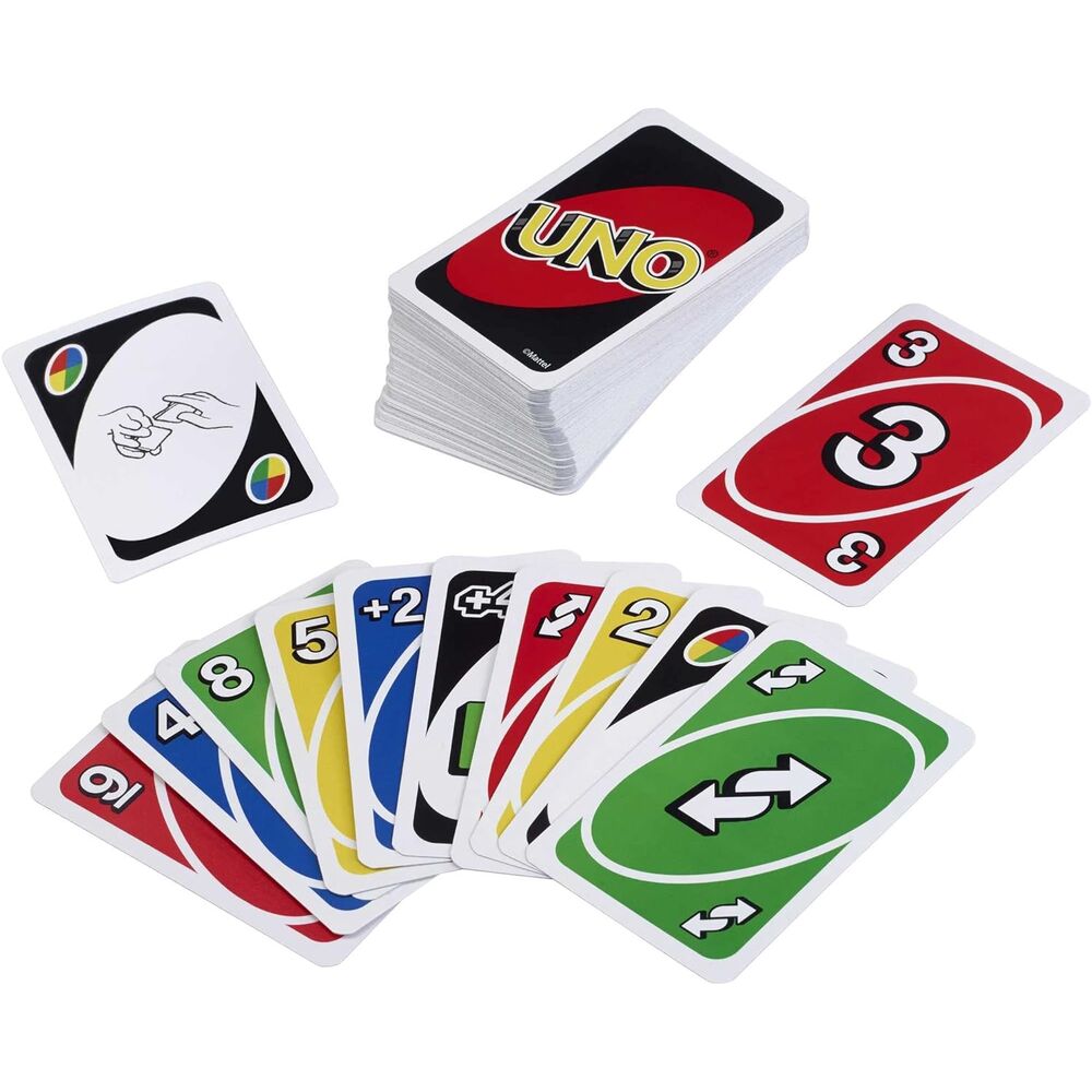 UNO Juego de Cartas Clásico Original Mattel Familiar