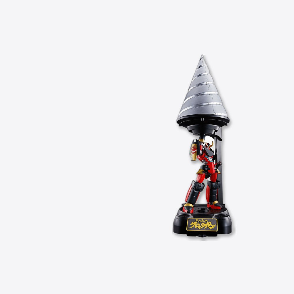 Figura tamashii nations tengen toppa gurren lagann soul of chogokin gx - 107 gurren lagann & giga drill set (imagen 4 de 6)