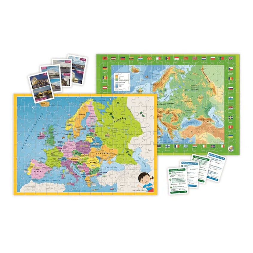 Juego Puzzle Mapa Geo Descubre Europa Educativo Clementoni