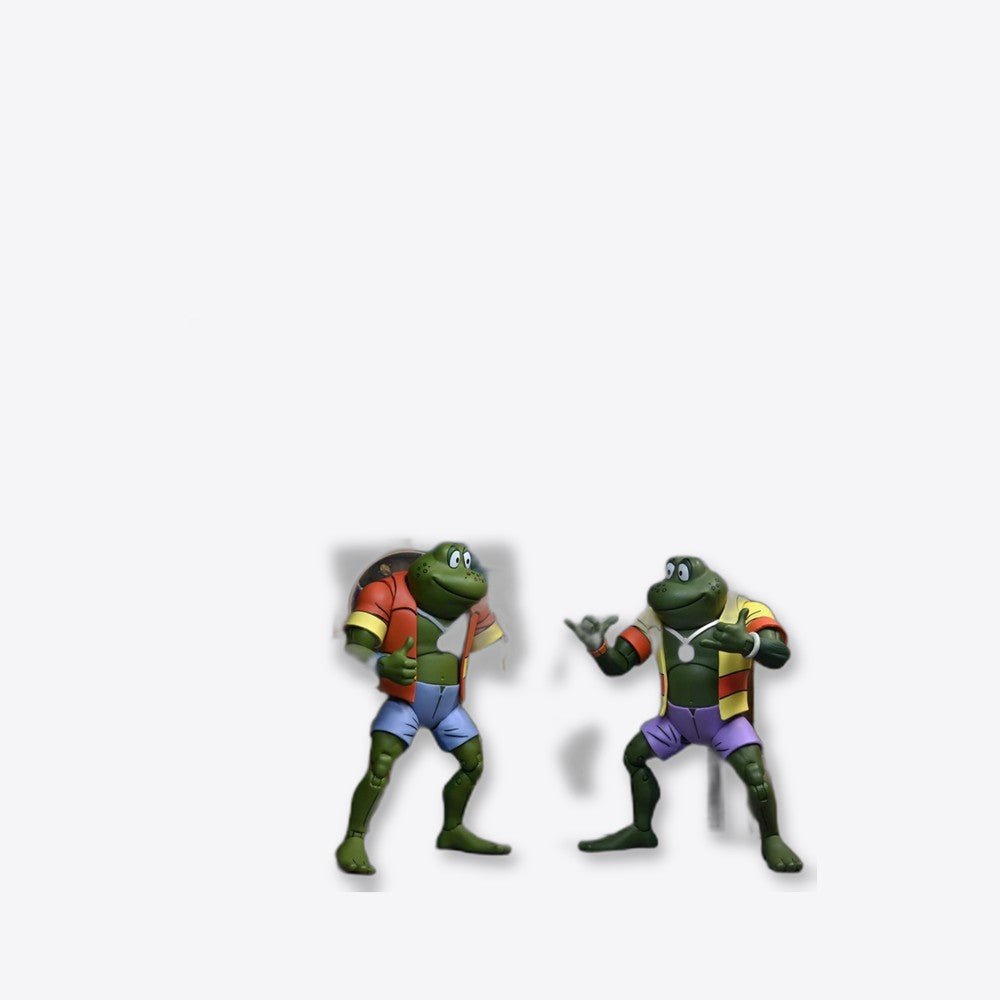 Pack 2 figuras neca ranas napoleon & atilla 18 cm scale action figure tmnt cartoon re - run (imagen 4 de 6)