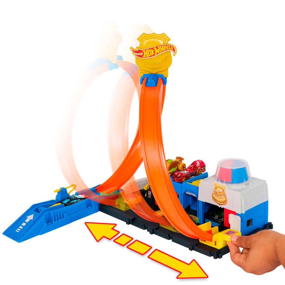 Pista Super Estación de Policía City - Coches Y Circuitos | Hot Wheels