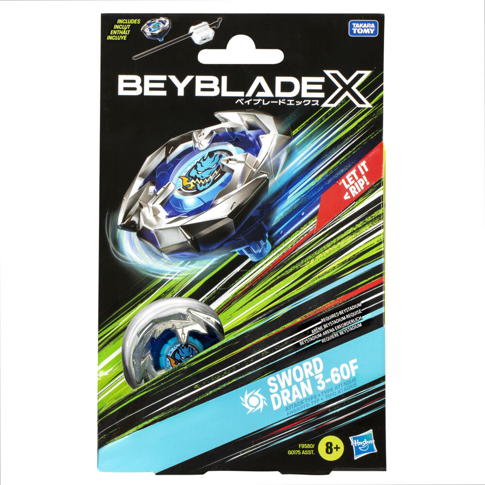 Sword Dran 3-60F Beyblade | Juego Kit Inicial | Hasbro