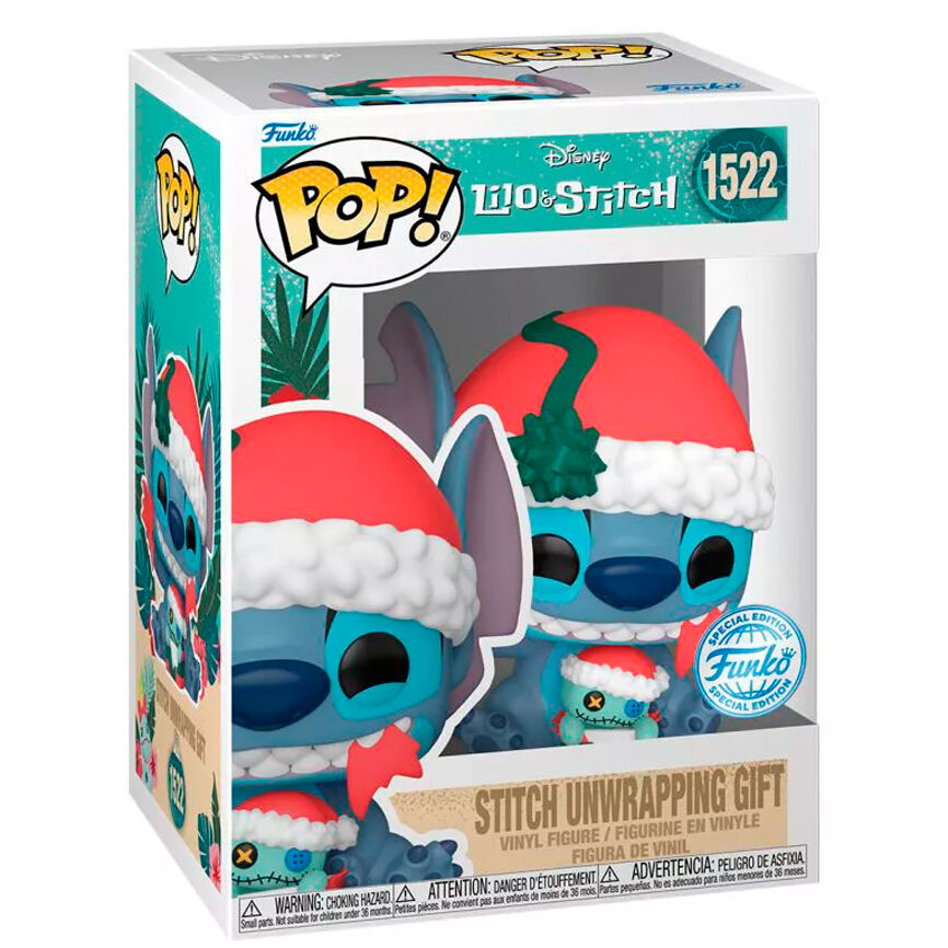 Disney Figura POP Stitch Abriendo Regalo Lilo & Stitch Funko