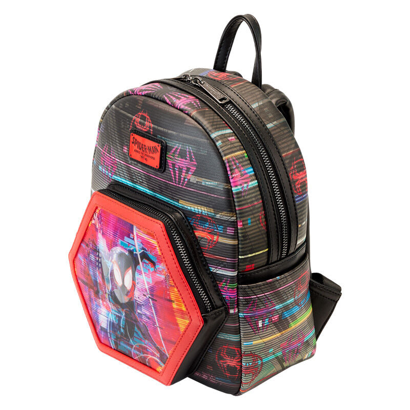 Mochila lenticular Cruzando el Multiverso Spiderman Marvel Loungefly 27cm (imagen 4 de 8)