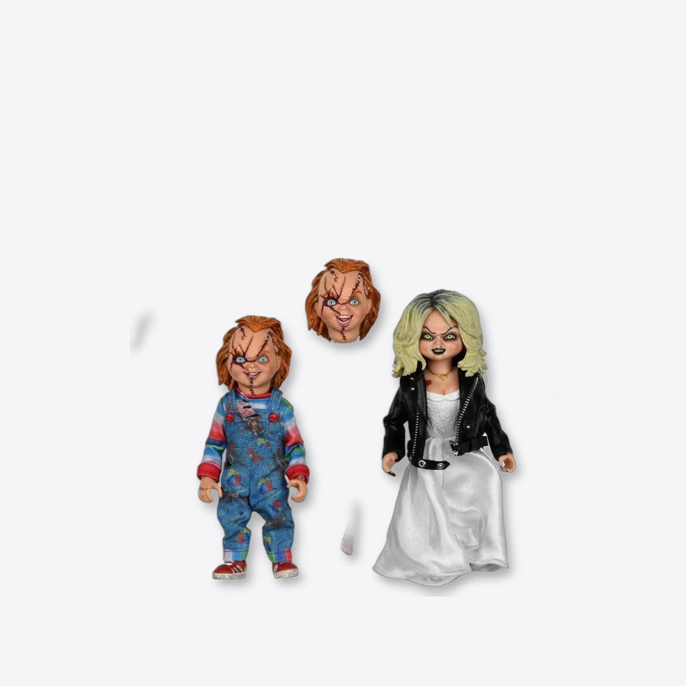 Neca Pack 2 figuras bride of chucky chucky & tiffany 20 cm (imagen 4 de 6)