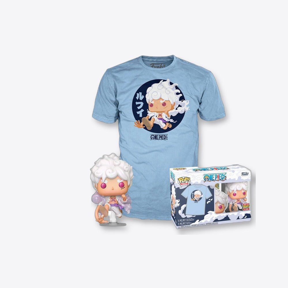 Funko Set figura POP & Tee One Piece Luffy Fifth Gear (imagen 4 de 6)