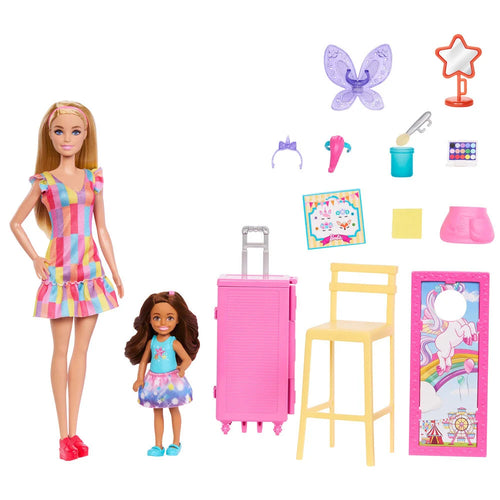 Mattel Blister 2 Muñecas Puesto de Maquillaje Barbie