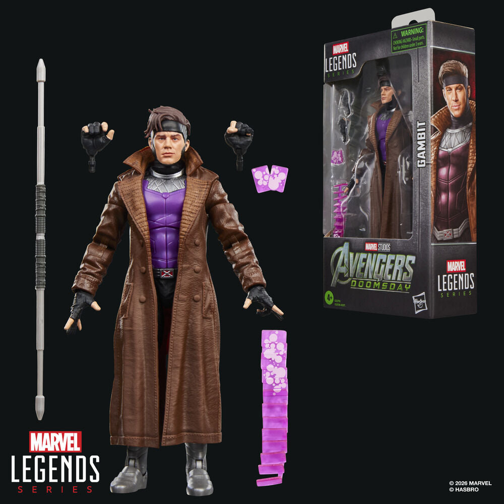 Hasbro Figura Gambit Avengers Doomsday Marvel Legends Series 15cm (imagen 5 de 10)