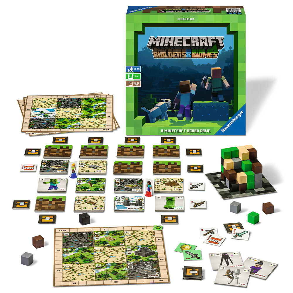 Ravensburger Juego de mesa Builders & Biomes Minecraft (imagen 2 de 3)
