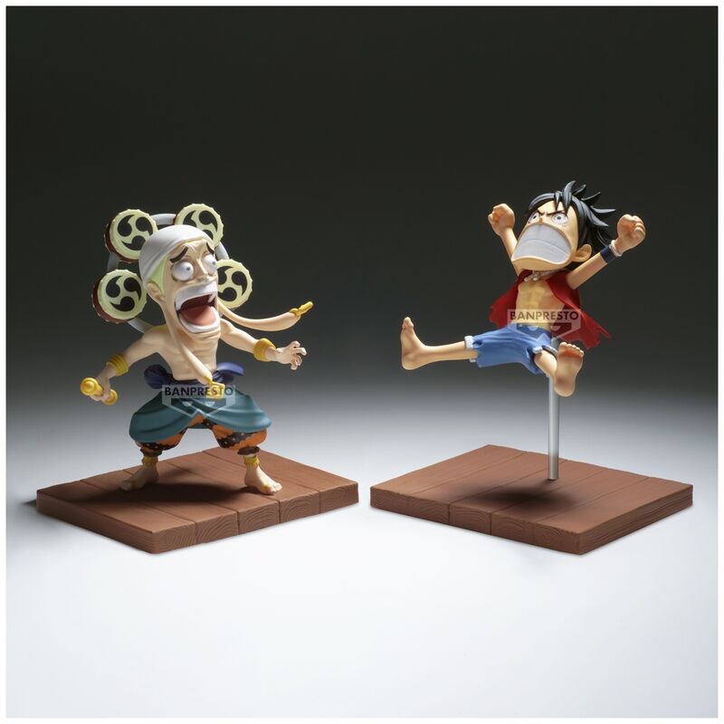 One Piece Set Figuras Luffy & Enel World Collectable 7cm Banpresto