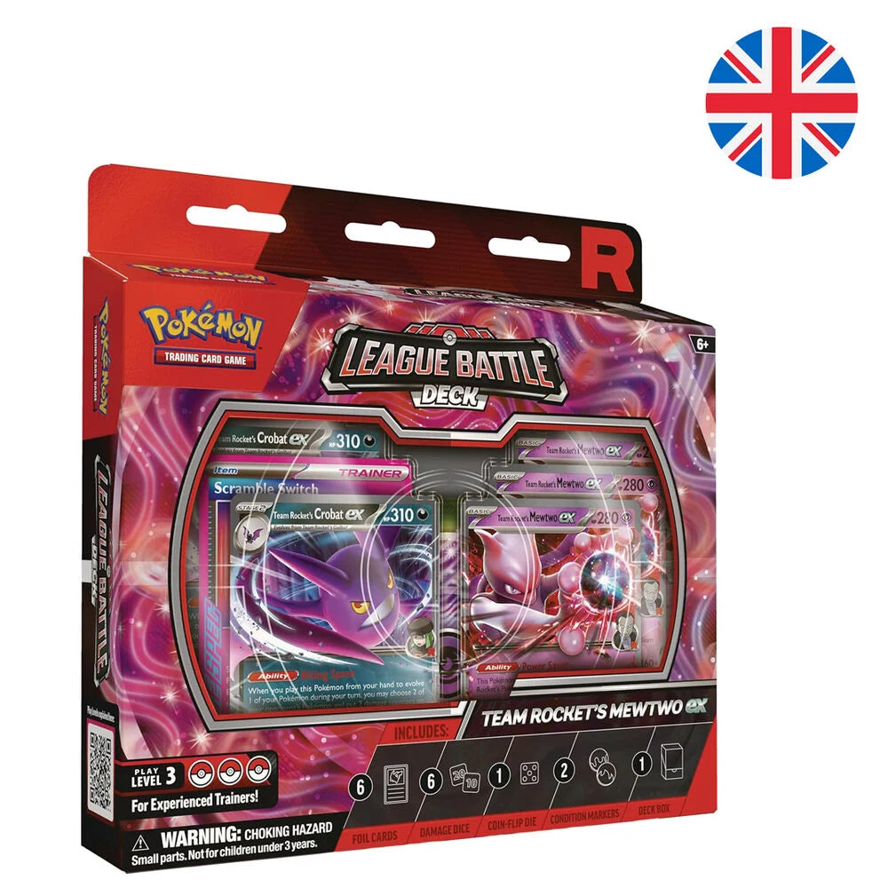 Pokemon Juego De Cartas Blister cartas League Battle Deck Team Rockets Mewtwo Ex Pokemon ingles