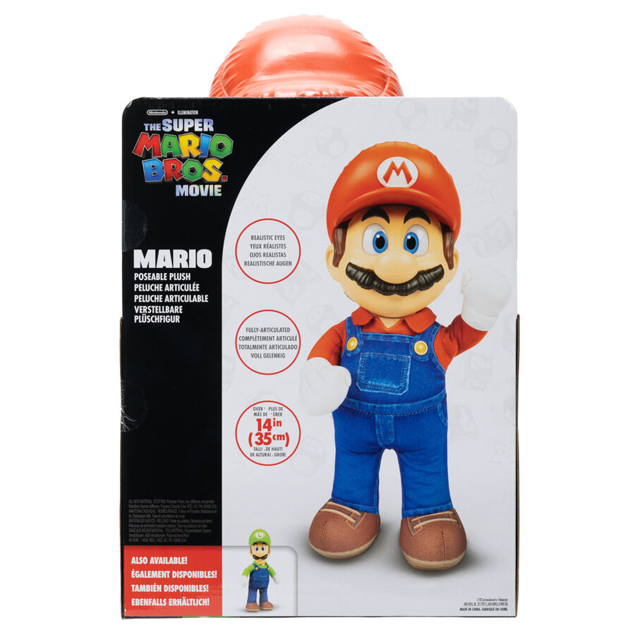 Jakks Pacific Peluche Super Mario La Pelicula Super Mario Bros 30cm (imagen 4 de 9)