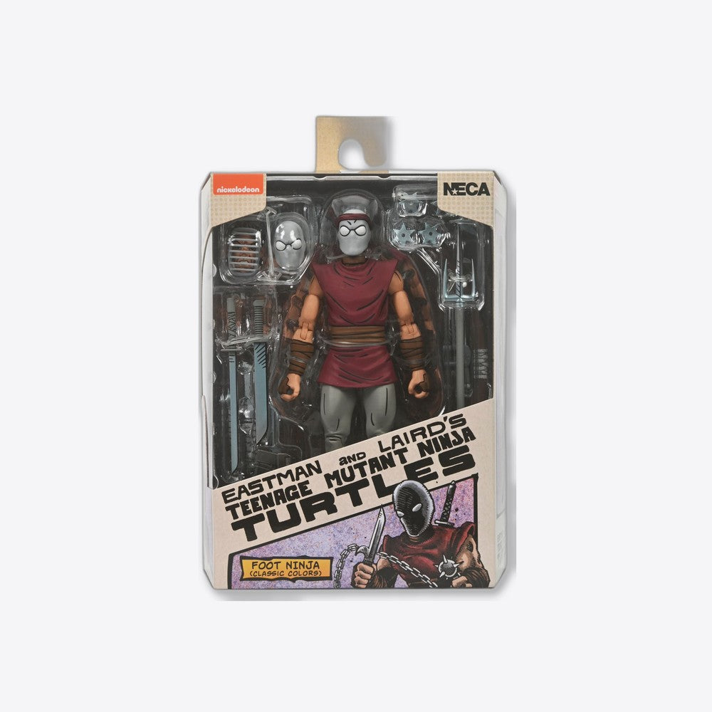 Figura neca teenage mutant ninja turtles mirage comics foot ninja classic colors scale action 18cm (imagen 2 de 6)