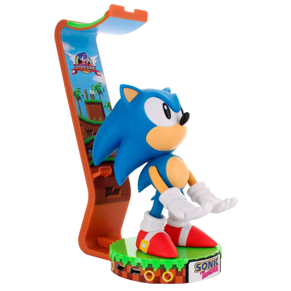 Exquisite Gaming Cable Guy Deluxe soporte sujecion figura Sonic the Hedgehog 20cm (imagen 2 de 4)