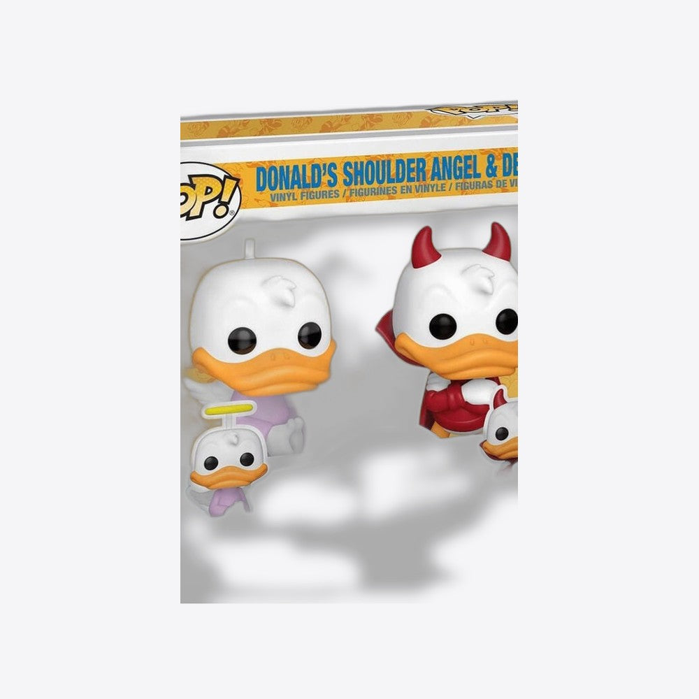 Funko Blister 2 Figuras POP Disney Donald Duck - Donald Angel & Devil Exclusive (imagen 6 de 6)