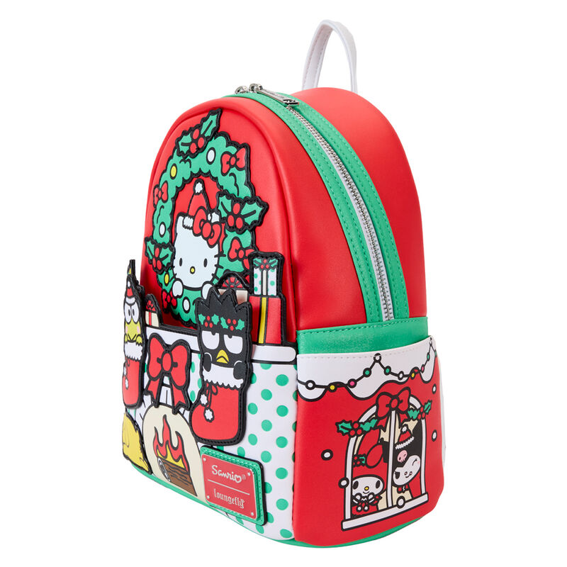 Mochila Christmas Hello Kitty Sanrio Loungefly 26cm (imagen 3 de 7)