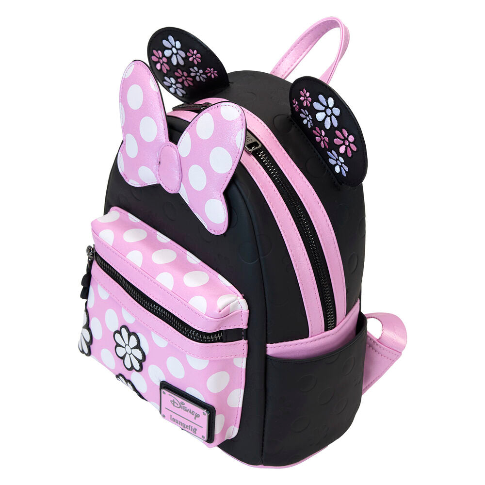 Mochila Floral Rock the Dots Minnie Disney Loungefly (imagen 2 de 8)
