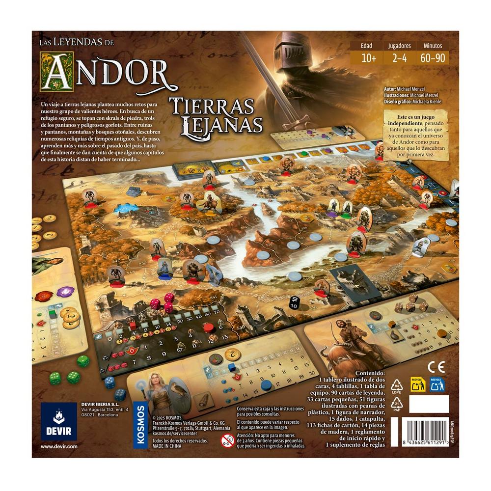 Devir Juego de mesa las leyendas de andor: tierras lejanas