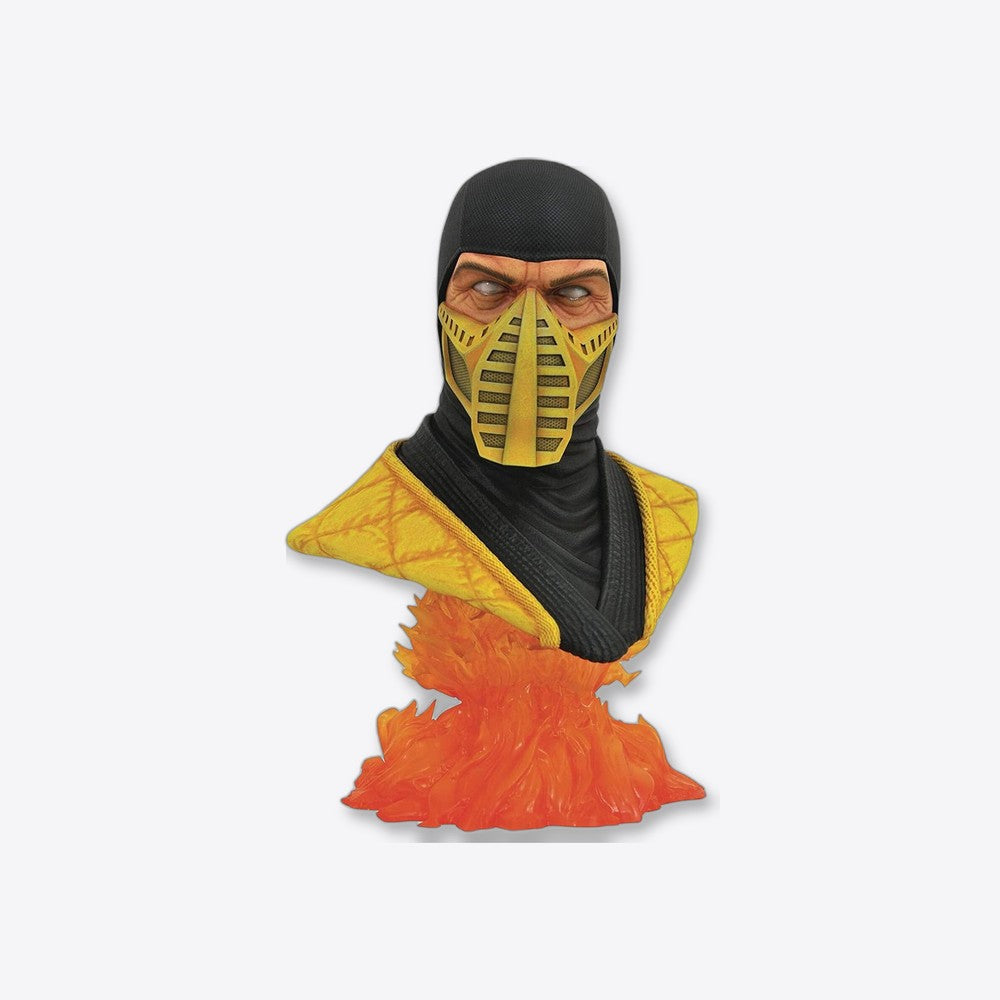 Figura busto diamond select toys mortal kombat scorpion escala 1 - 2 legends in 3d re - run resina (imagen 2 de 6)