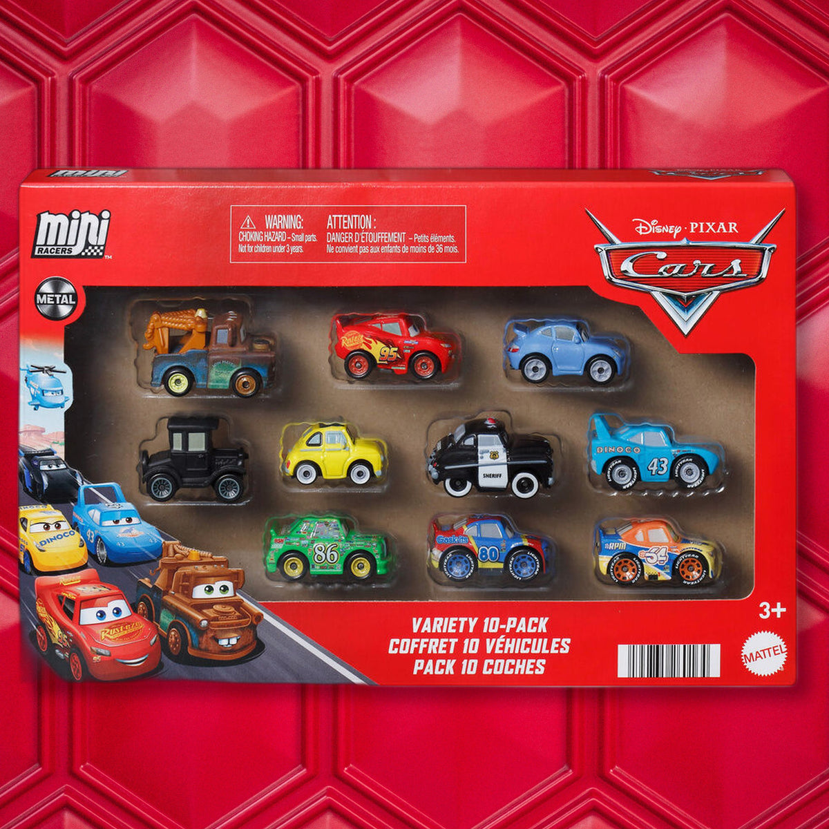 Mattel Blister 10 mini coches Cars Disney Pixar (imagen 4 de 6)