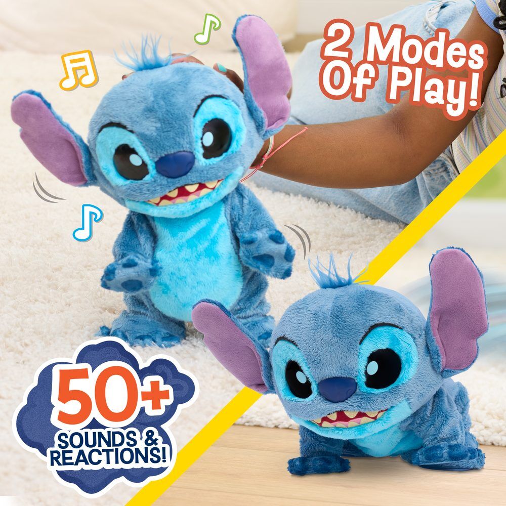 Just Play Peluche interactivo Double Trouble Stitch Disney (imagen 3 de 5)